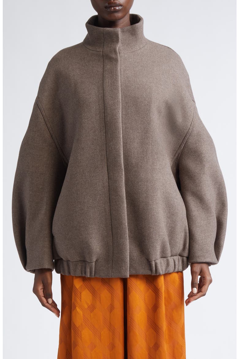 Voles Oversize Wool Blend Jacket, Main, color, TAUPE