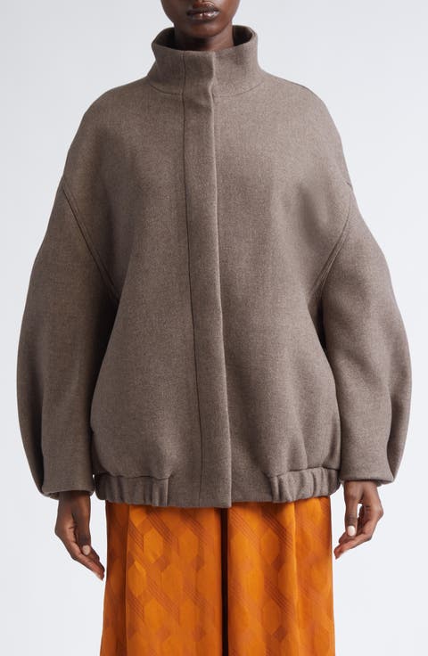 Voles Oversize Wool Blend Jacket