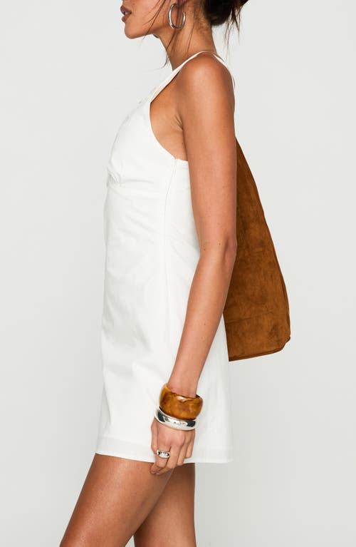 Princess Polly Florien Embroidered Cotton Mini Sundress In White