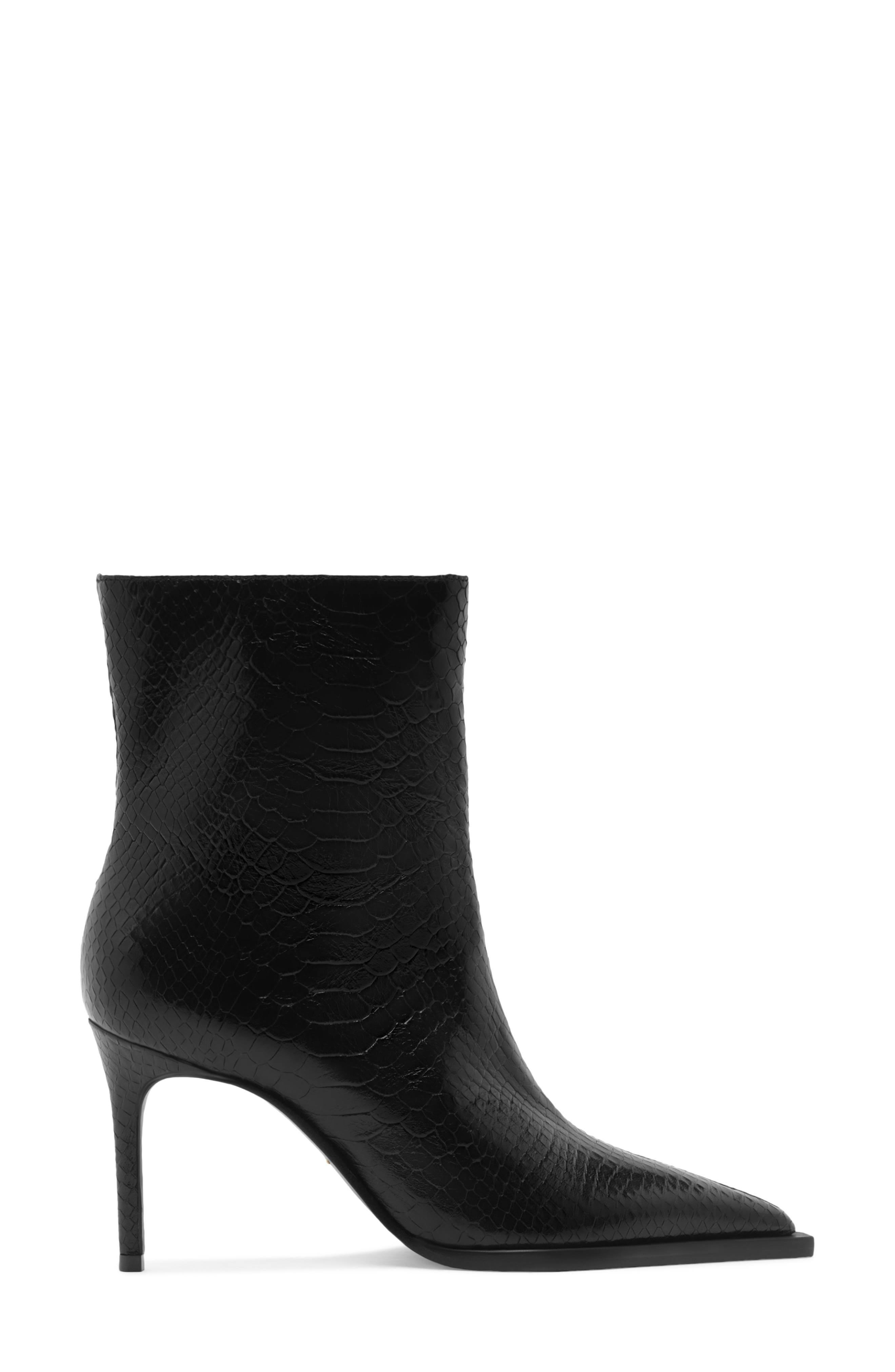 Schutz Mary Stiletto Boot, Alternate, color, Black