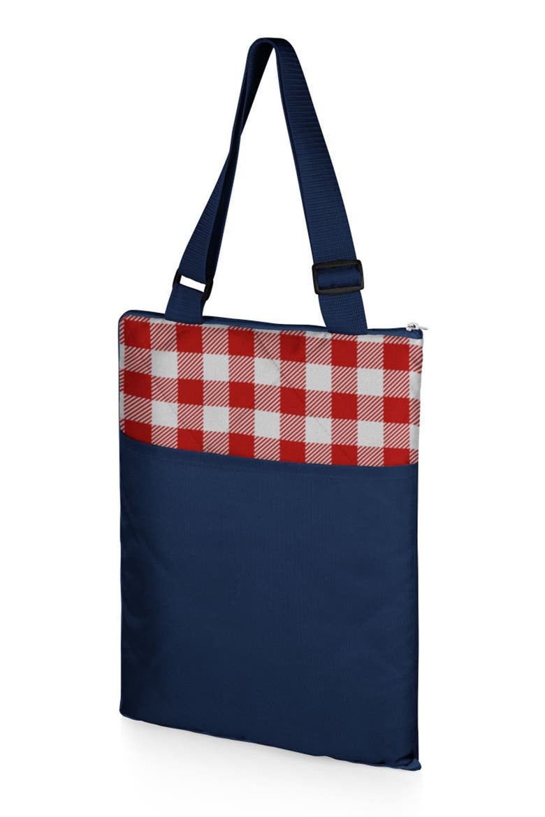 Vista Outdoor Picnic Blanket & Tote, Alternate, color, RED/ WHITE GINGHAM/ NAVY