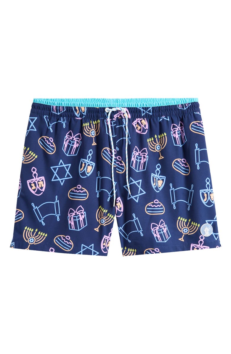Chubbies The Celebrations Print 5.5-Inch Swim Trunks, Main, color,