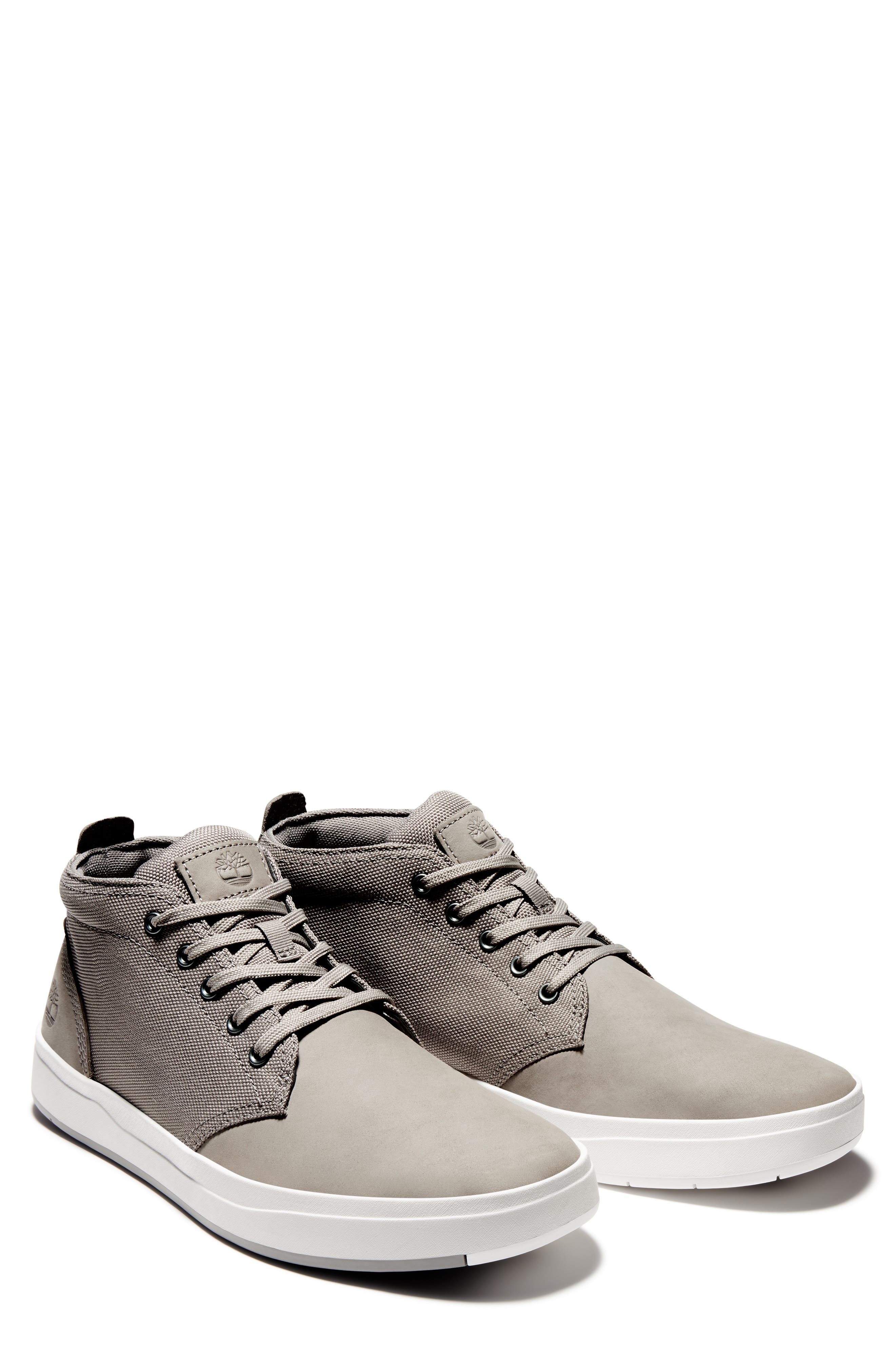 Davis Square Mid Top Chukka Sneaker, Main, color, STEEPLE GREY NUBUCK