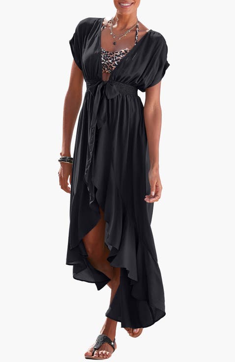 Flounce Hem Cover Up