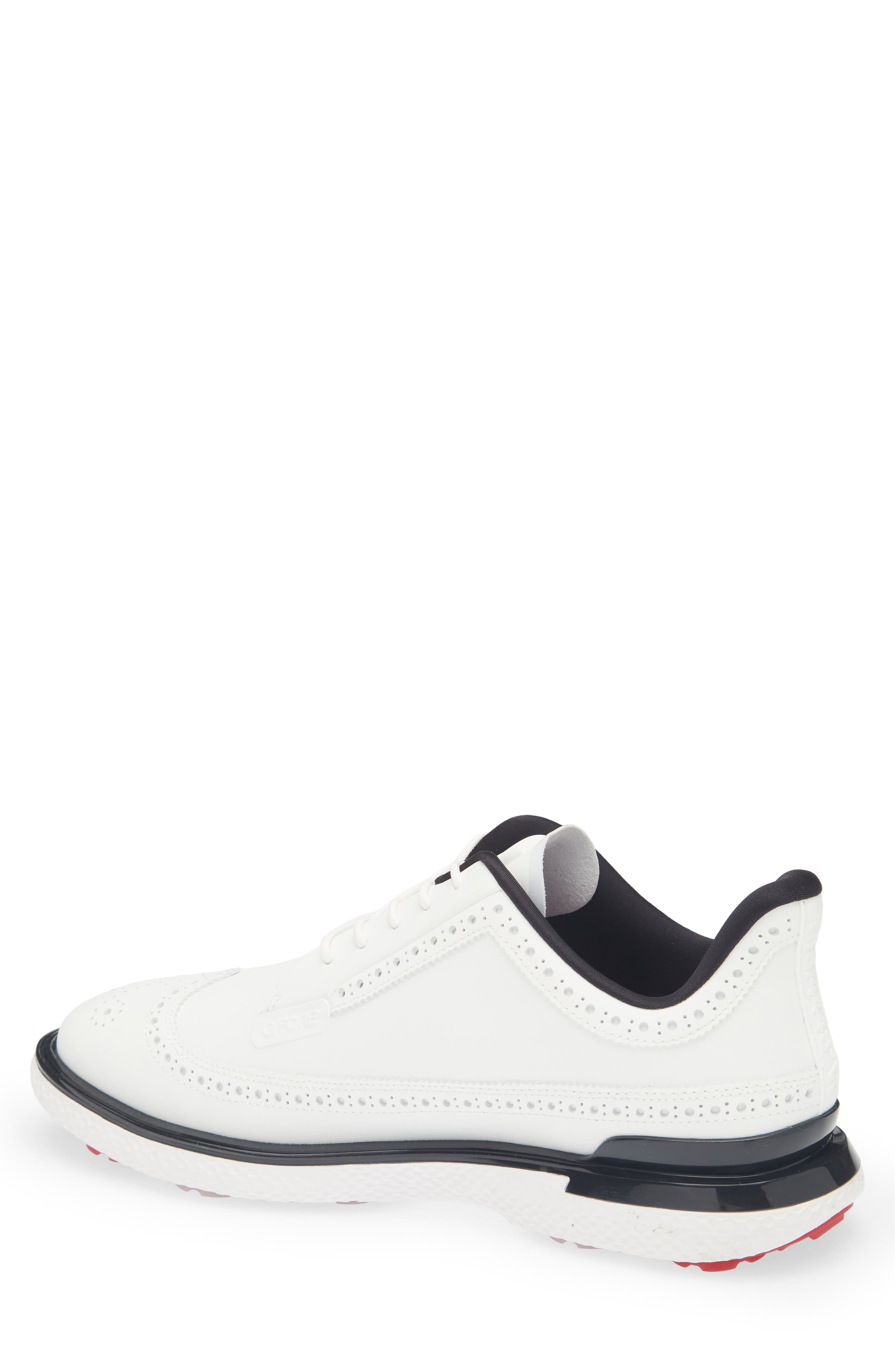 Gallivan2r Longwing Waterproof Golf Shoe, Alternate, color, SNOW/ ONYX