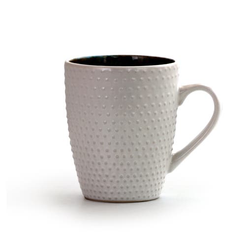 Elama Modern Dot 16 Piece Luxurious Stoneware Dinnerware With Complete Setting For 4 In Multi