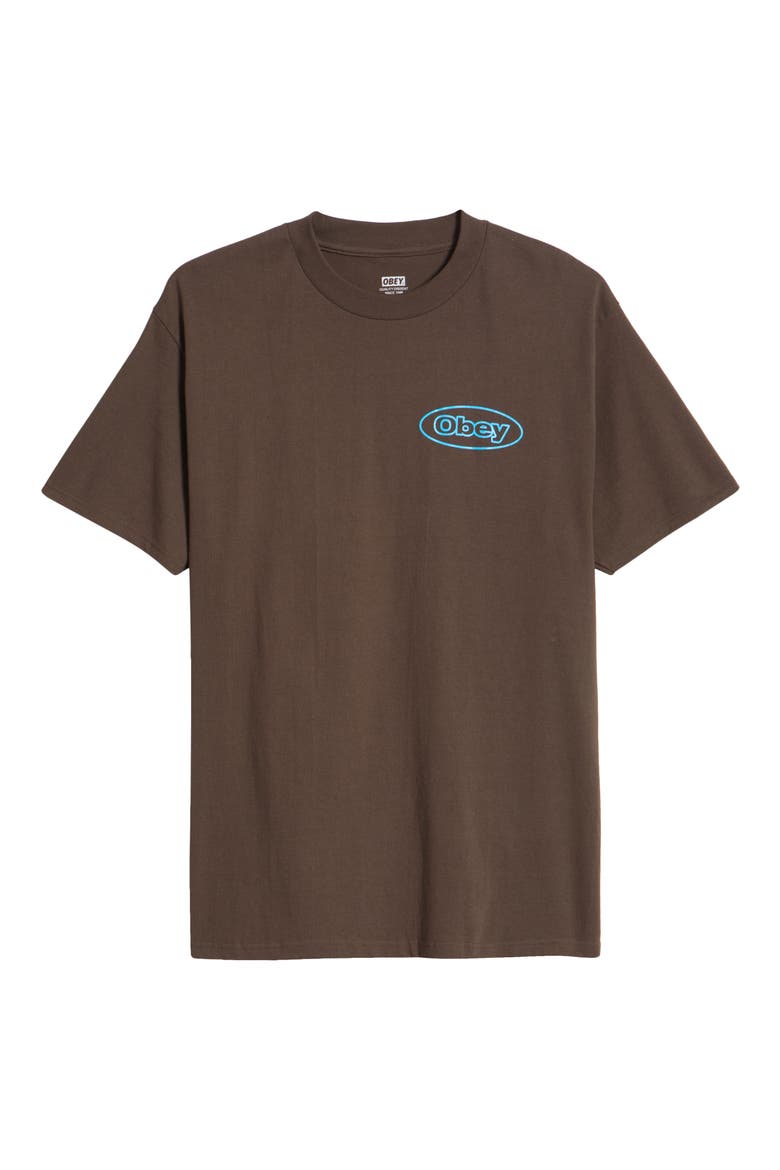 Reaction Graphic T-Shirt, Alternate, color, JAVA BROWN
