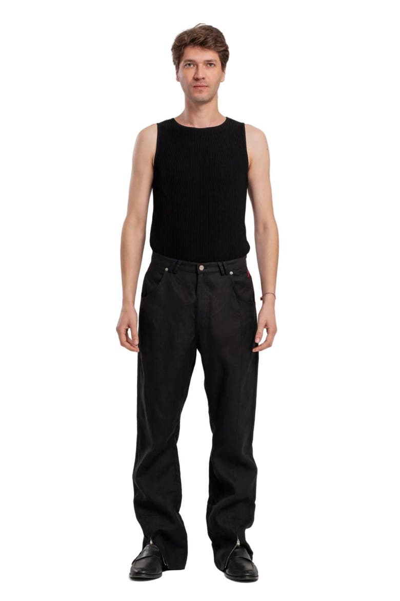 Daydreamers Linen Suit Pant, Alternate, color, Black