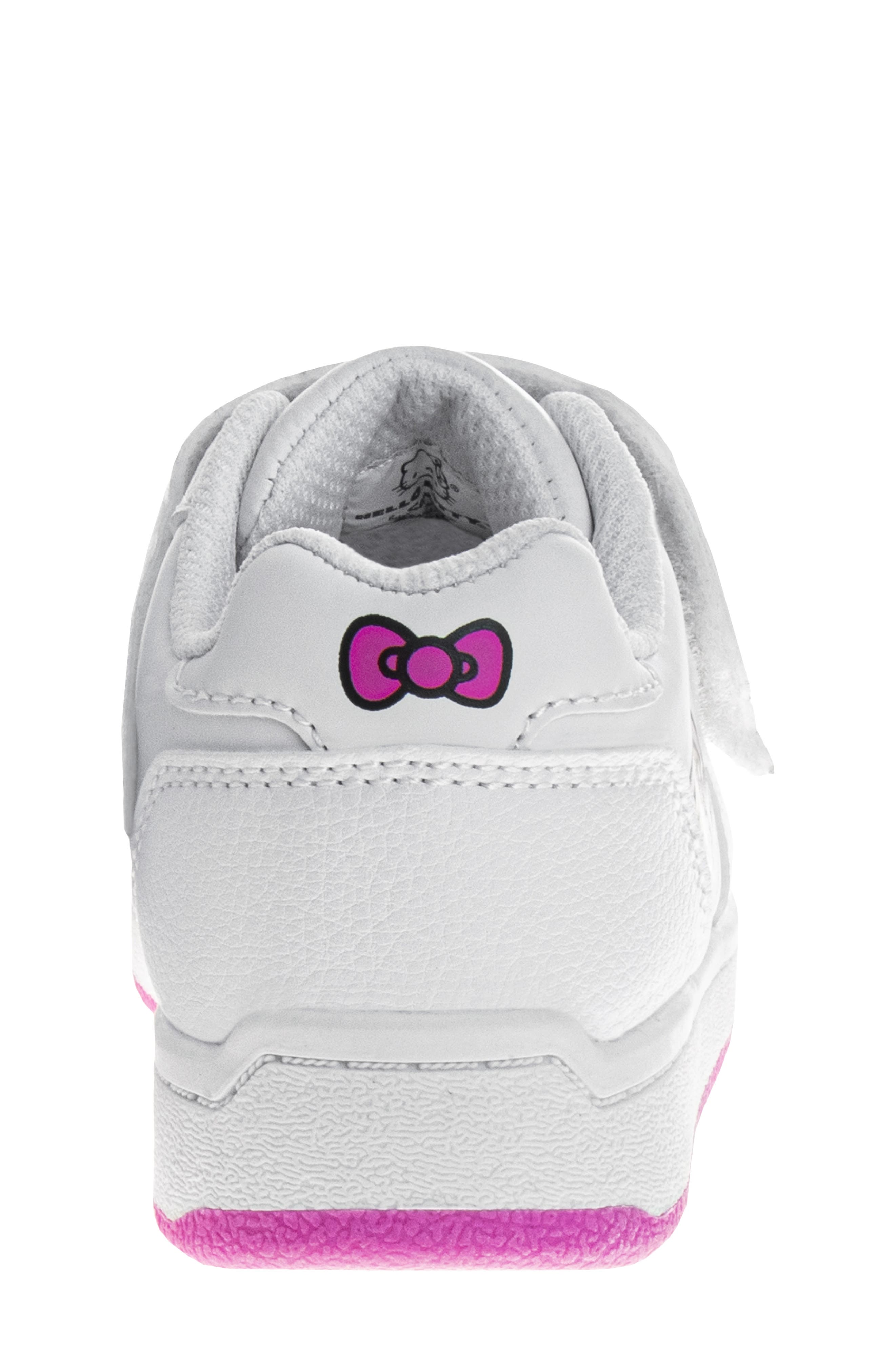 JOSMO Kids' Hello Kitty<sup>®</sup> Hook & Loop Sneaker, Alternate, color, White/ Pink