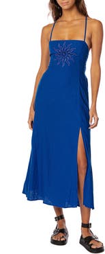 Maaji Remi Embroidered Open Back Cover-Up Sundress