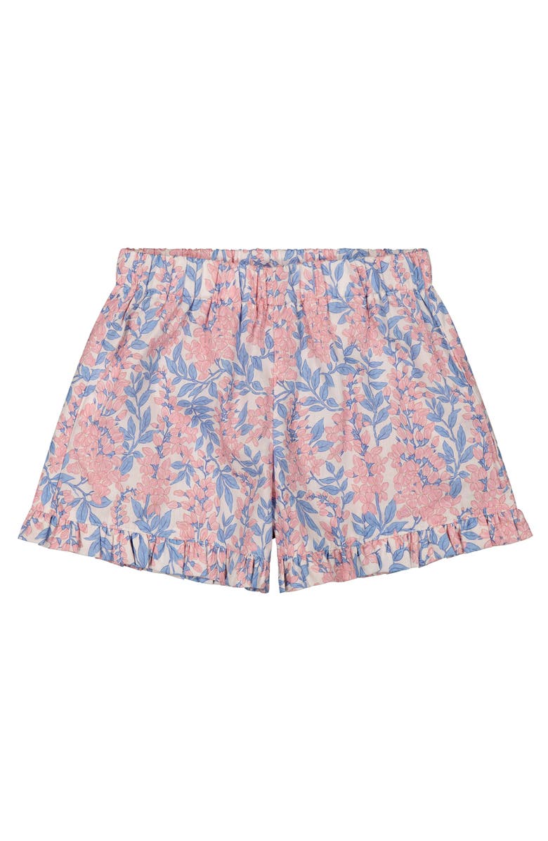 Busy Bees Lee Lee Ruffle Hem Shorts Pink Azalea, Main, color, Pink Azalea