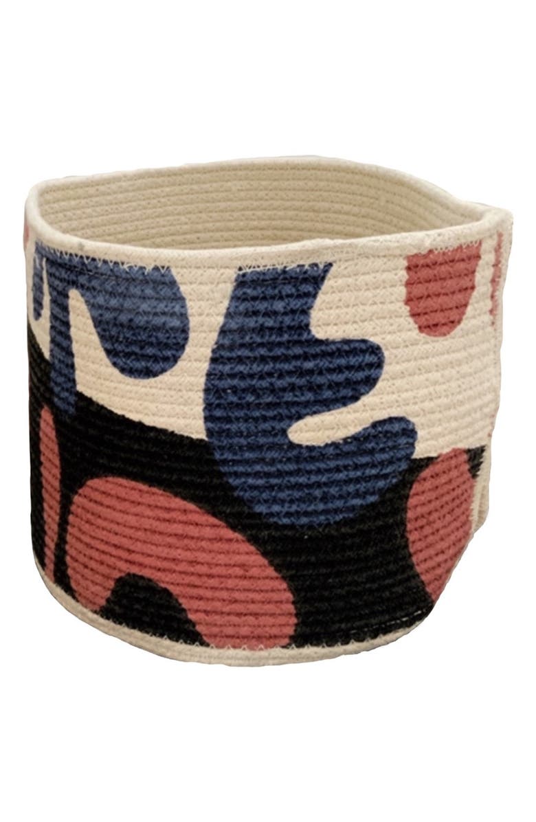 TRINKETREE Large Geometric Printed Basket, Main, color, 