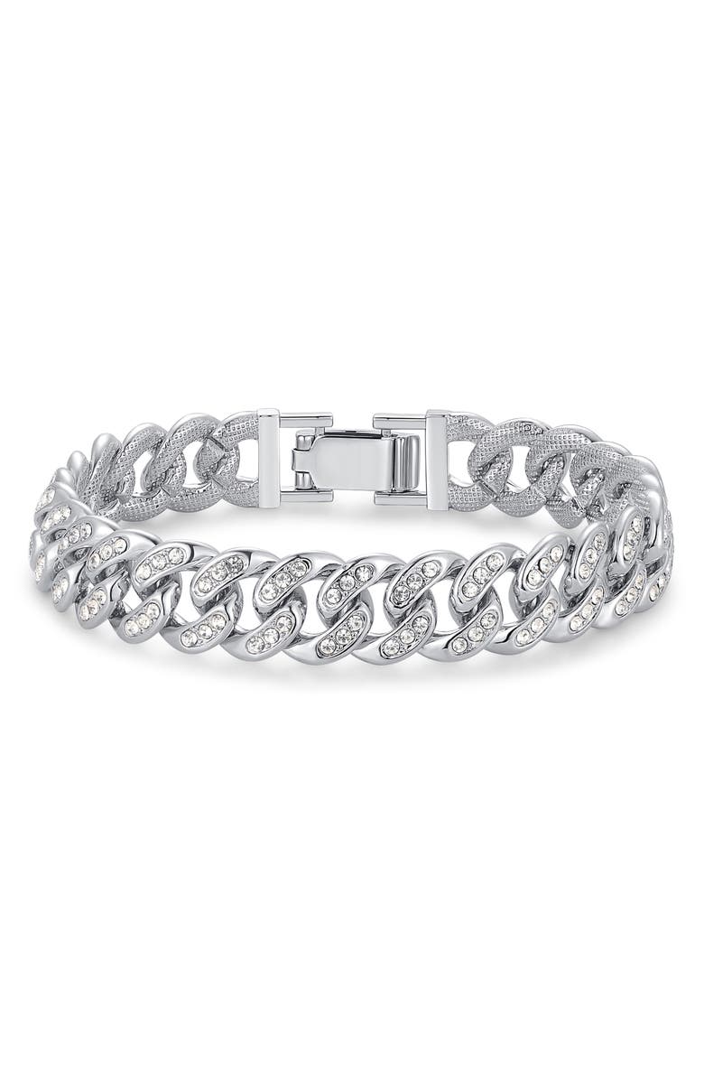 Brook and York Men's Cubic Zirconia Chain Link Bracelet, Main, color, 