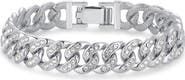 Brook and York Men's Cubic Zirconia Chain Link Bracelet