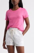 Caslon® Cotton Blend Crewneck T-Shirt