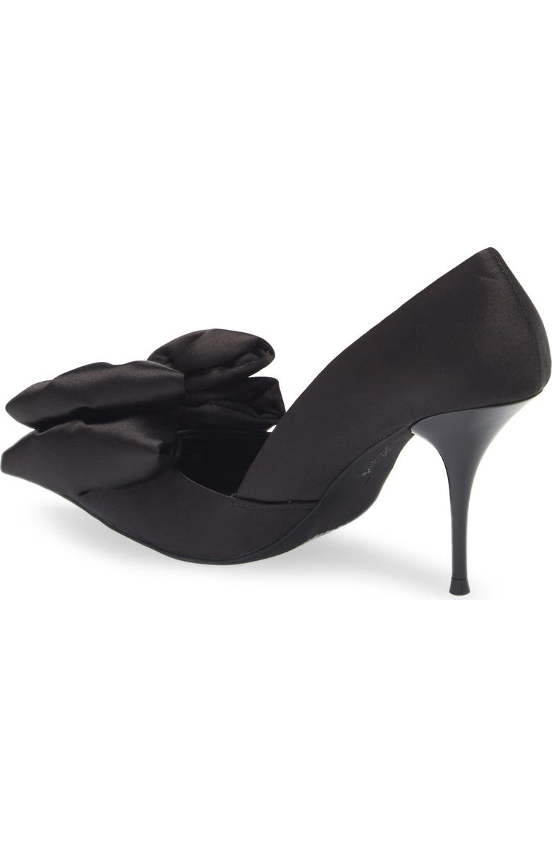 Jeffrey Campbell Convince-B Satin Bow Pointed Toe Pump, Alternate, color,