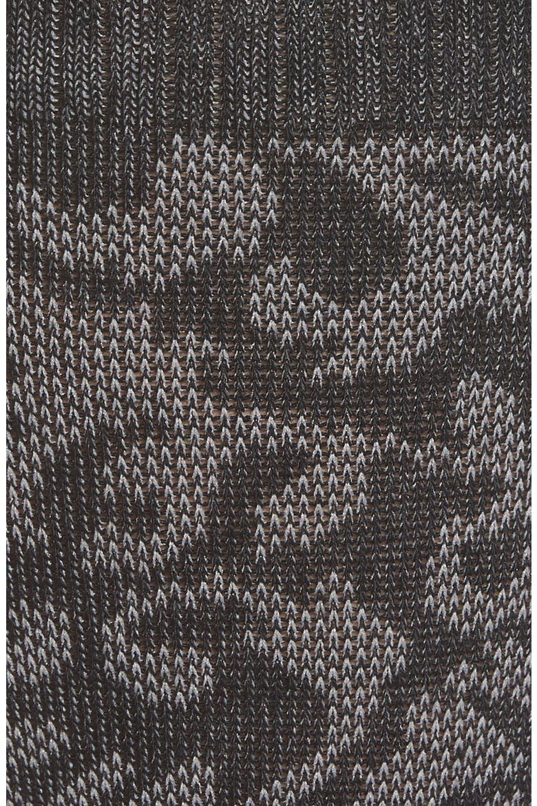 'Damask' Compression Socks, Alternate, color, BLACK