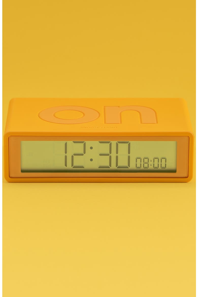 Flip+ LCD Alarm Clock, Alternate, color, YELLOW