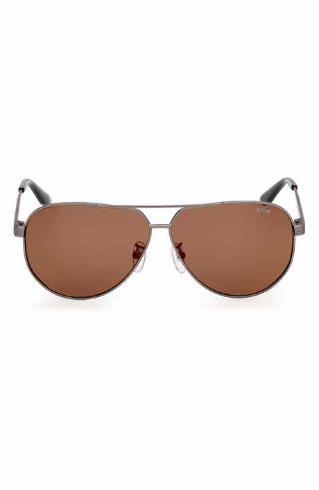 BMW 60mm Pilot Sunglasses