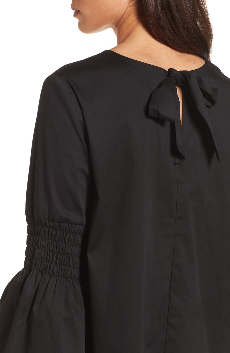 Halogen<sup>®</sup> Bow Back Bell Sleeve Top, Alternate, color,