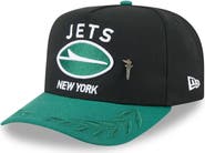 New Era Men's New Era Black/Green New York Jets 2025 NFL Draft On Stage A-Frame 59FIFTY Fitted Hat