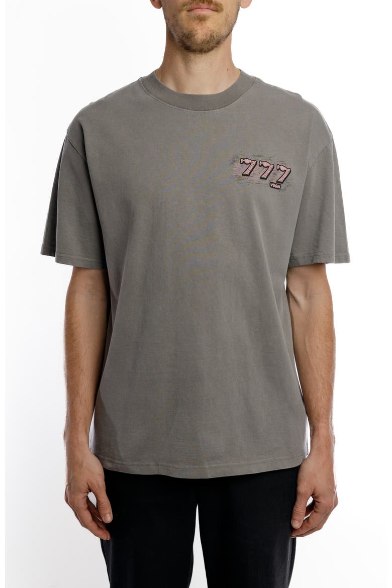 Caesars Possum Heavyweight Tee, Main, color, Faded Grey