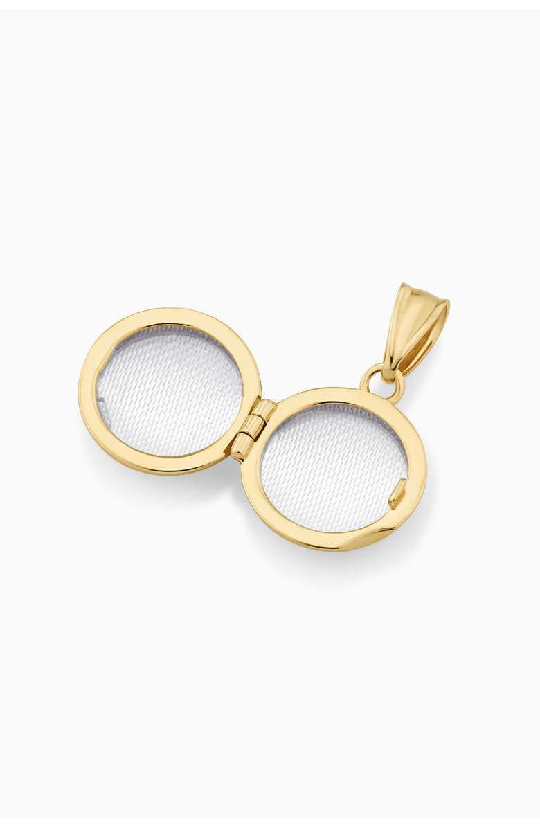 Oradina 14K Yellow Gold Lock It Up Round Locket, Alternate, color, Yellow Gold