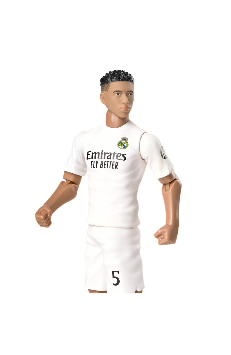Banbo Toys SOCKERS Real Madrid CF Jude Bellingham 8" Collectible Soccer Action Figure, Alternate, color, White