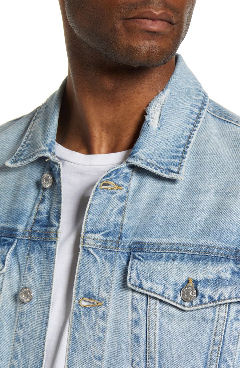 7 For All Mankind Denim Trucker Jacket, Alternate, color, 