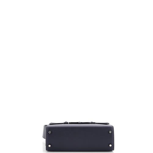 Pre-owned Hermes Hermes Drag 2 Bag Evercolor 22 In Blue