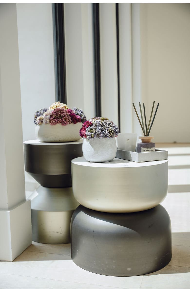 CocoBella Georgina Sedum Arrangement, Alternate, color, Charcoal