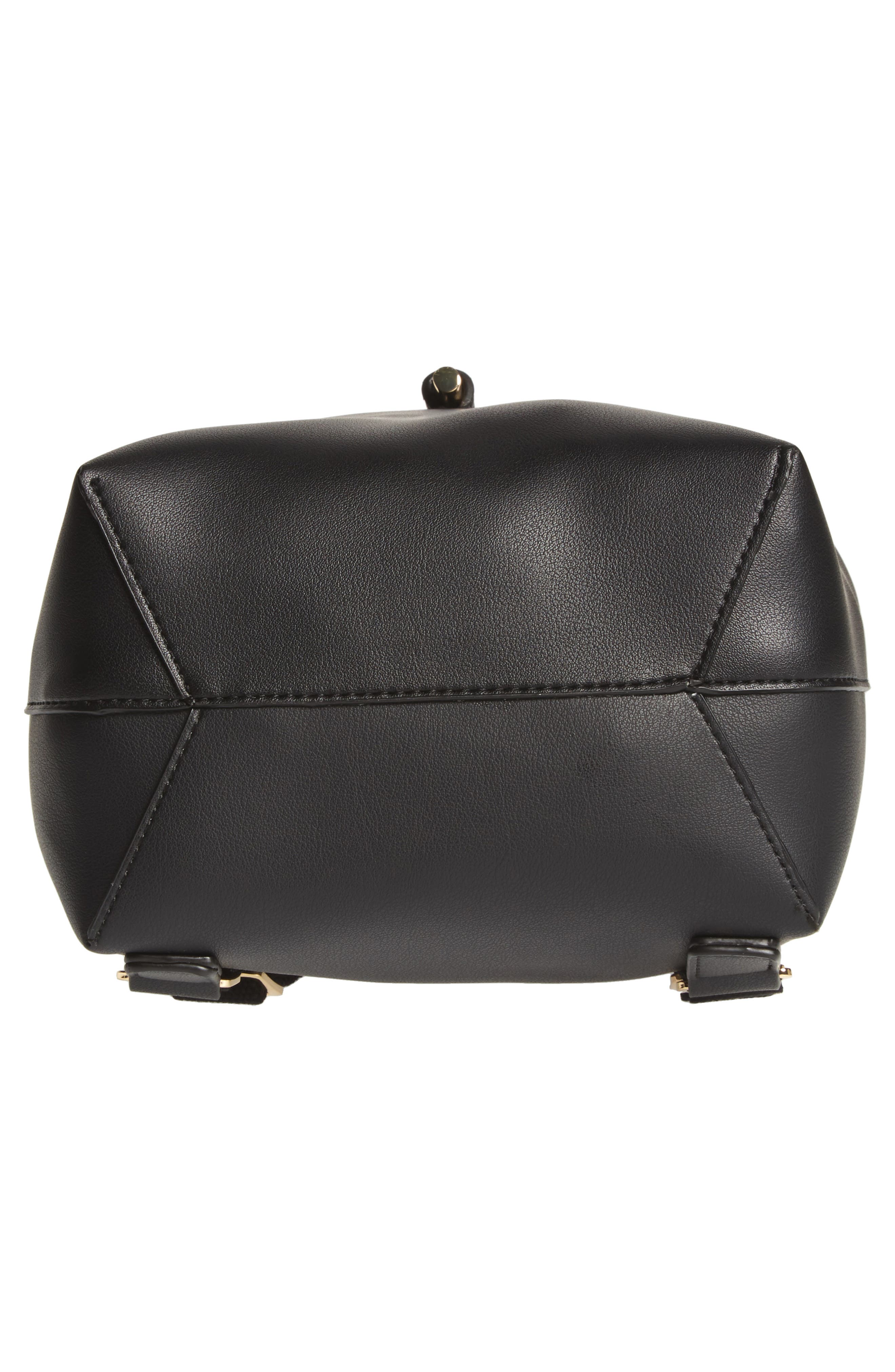 Topshop Blake Mini Faux Leather Backpack, Alternate, color, 