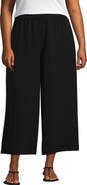 Lands' End Creaseless High Rise Palazzo Crop Pants