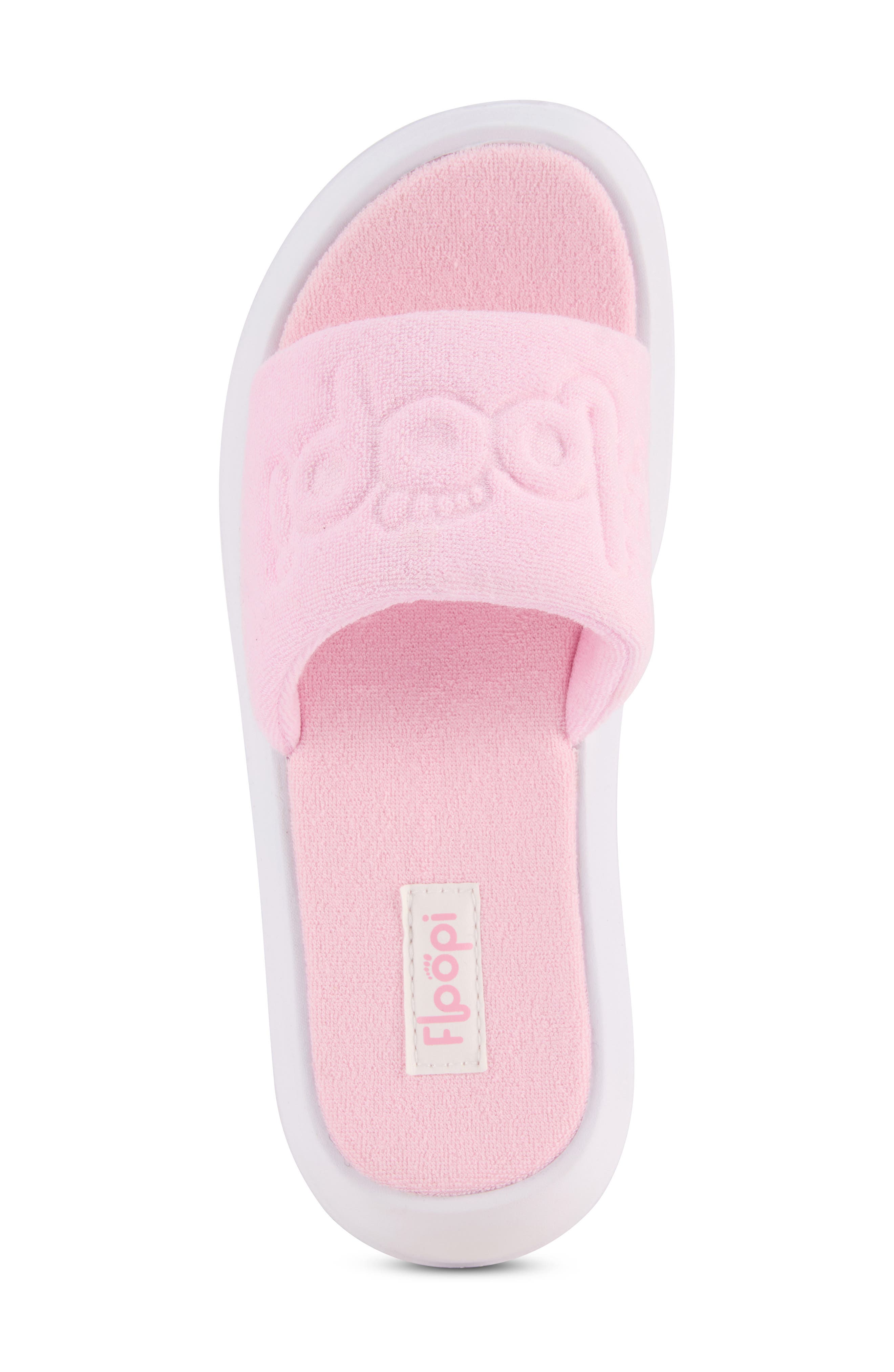 Terry Platform Slide Sandal, Alternate, color, PINK