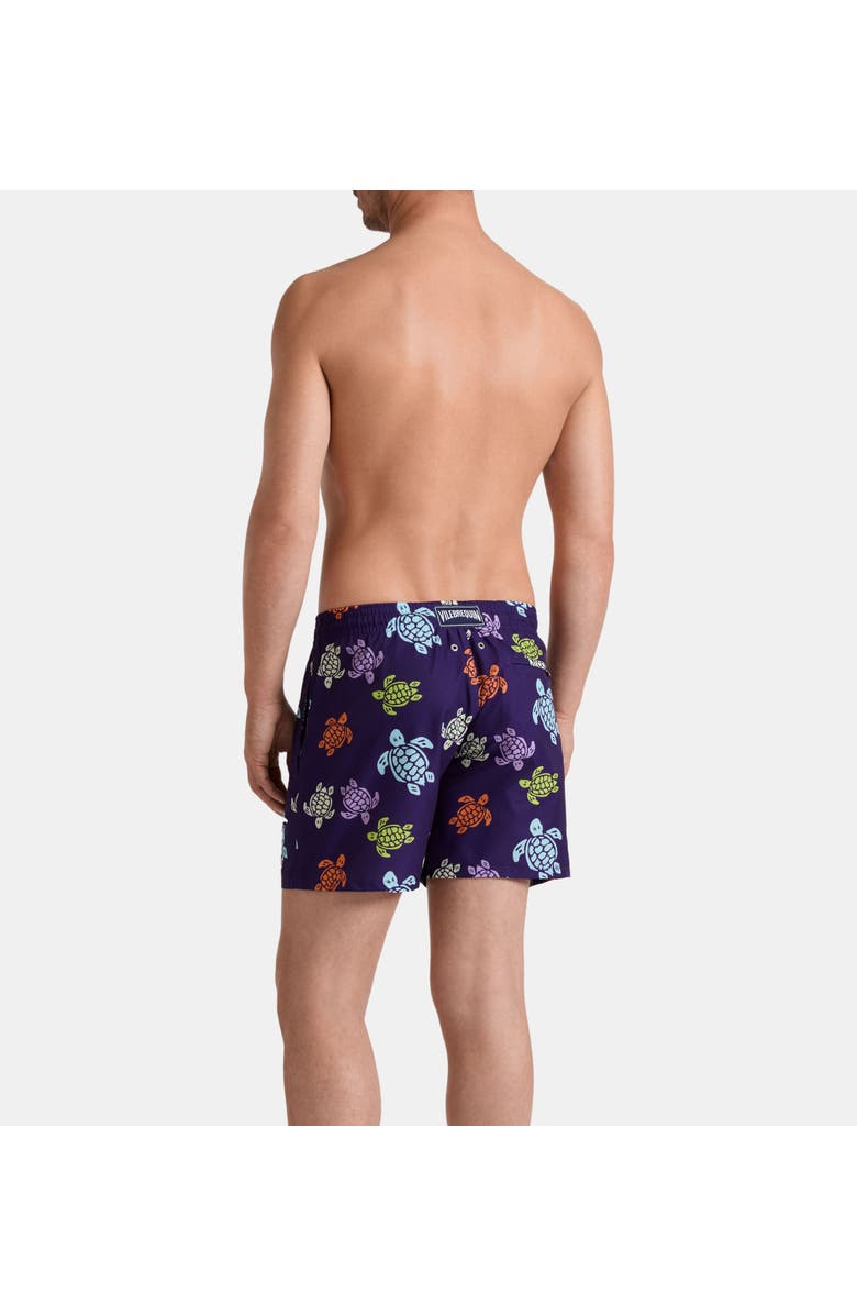 Vilebrequin Micro-perforated Ultra-light and packable Swim Trunks, Alternate, color, Midnight Violet