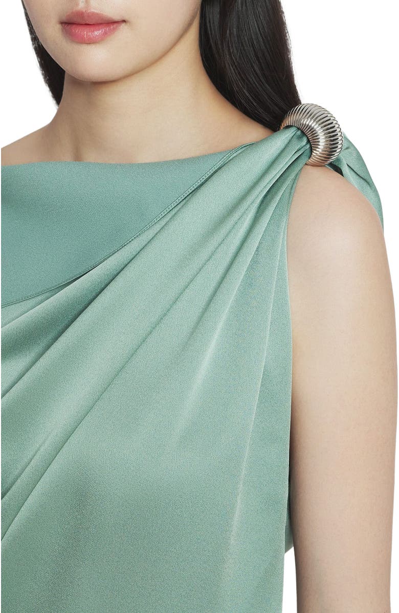 Lanvin ARPÈGE RING DRAPED SATIN DRESS, Alternate, color, 