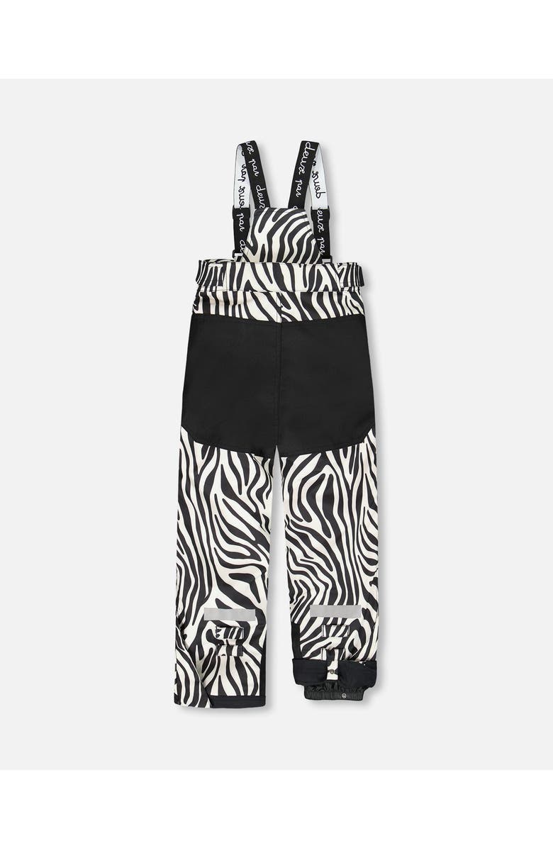 Deux par Deux Girl Two-Piece Teknik Snowsuit, Alternate, color, Zebra Print