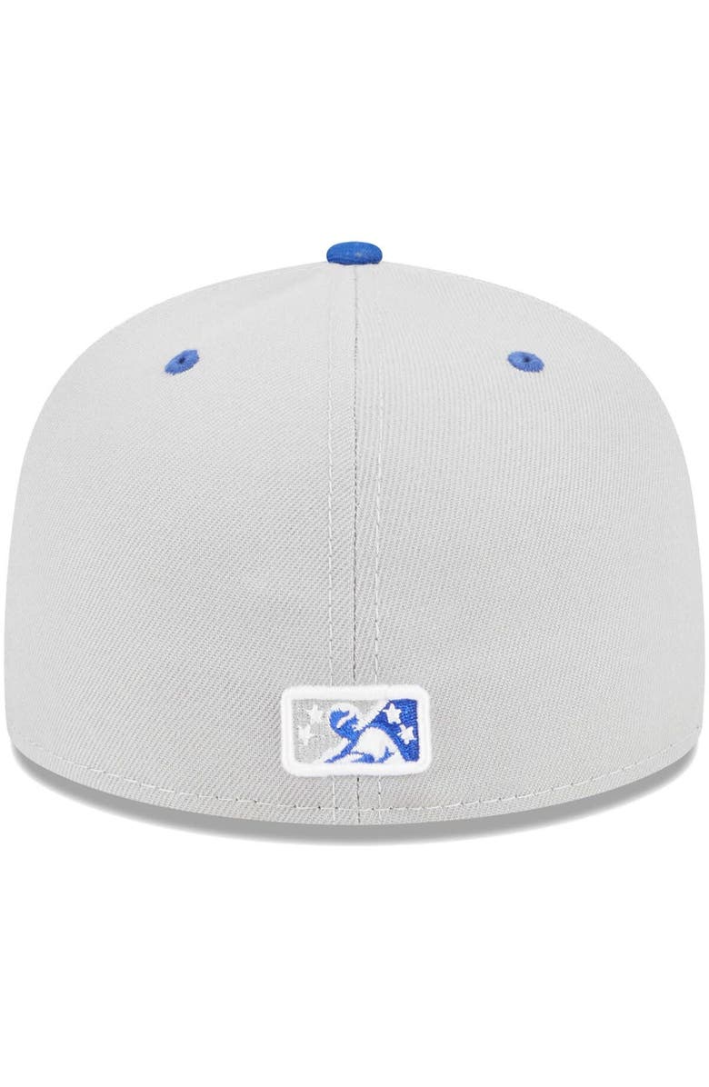 New Era Men's New Era Gray Omaha Storm Chasers Theme Nights Omaha Rockets  59FIFTY Fitted Hat, Alternate, color, 