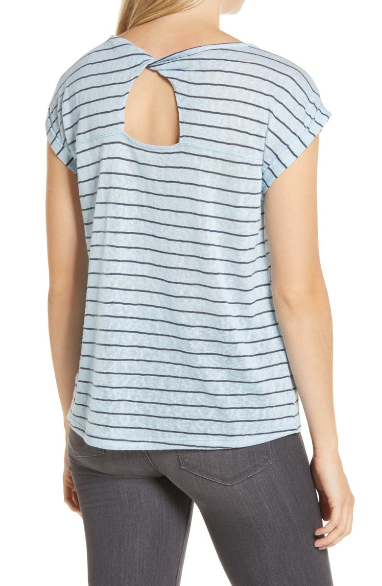 Wit & Wisdom Twist Back Knit Top, Alternate, color,