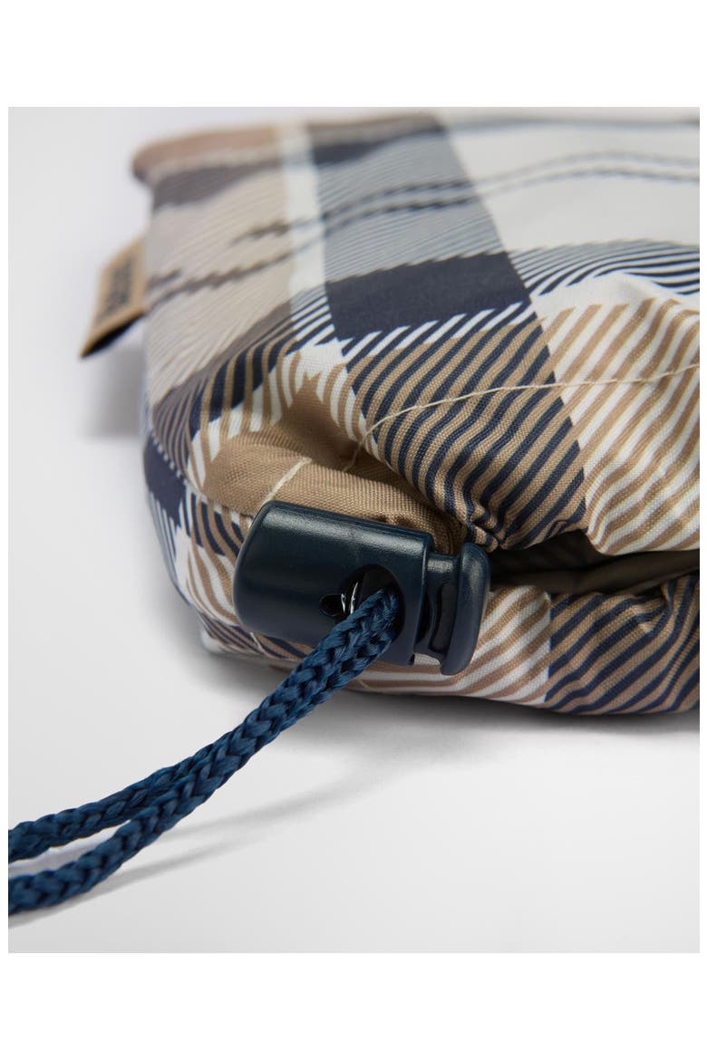 Portree Showerproof Plaid Poncho, Alternate, color, HESSIAN/ NAVY TARTAN