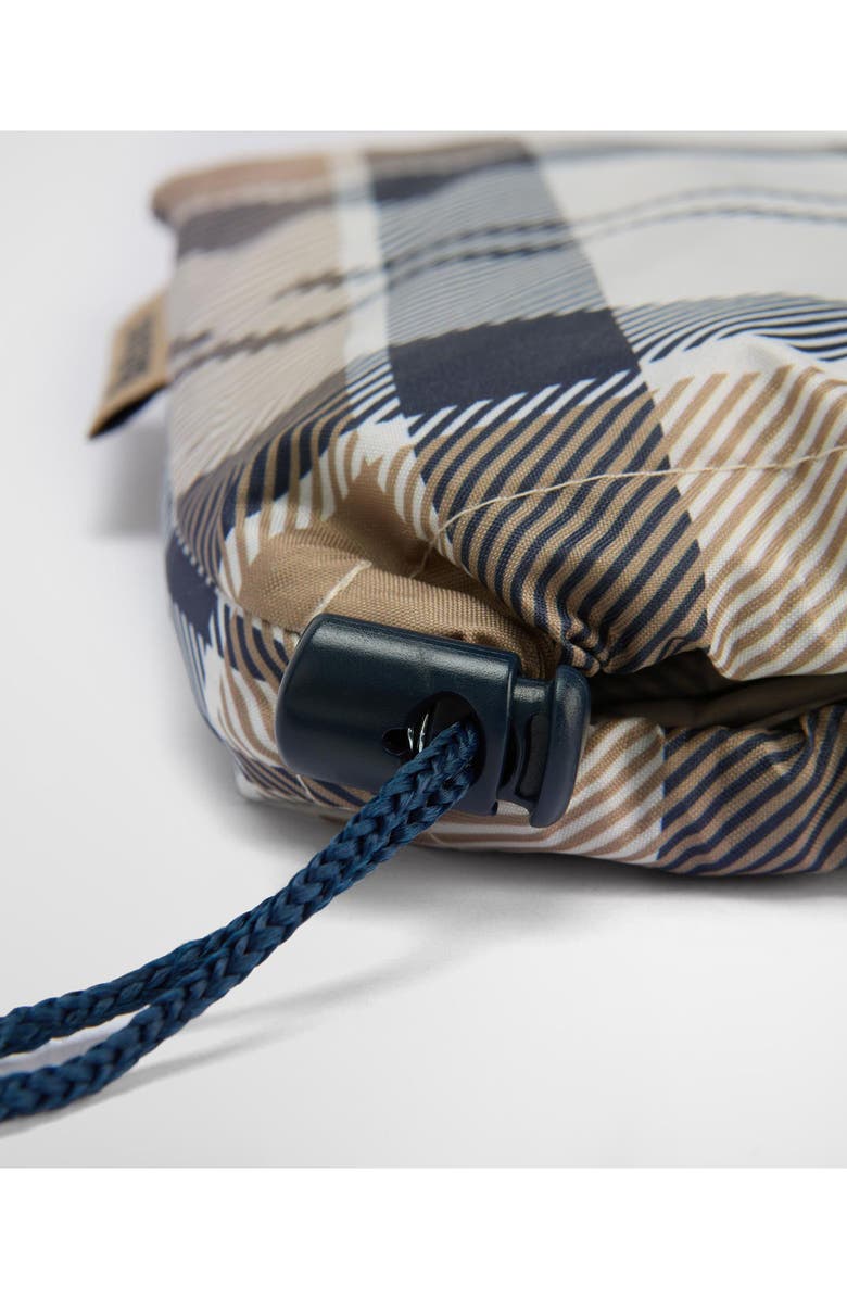 Barbour Portree Showerproof Plaid Poncho, Alternate, color, Hessian/ Navy Tartan