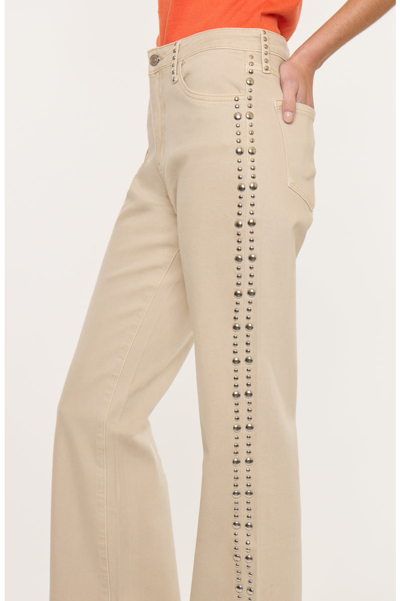 Gracelyn High Rise Wide Flare Jeans, Alternate, color, Ecru