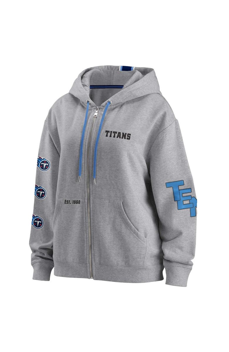 WEAR by Erin Andrews Women's WEAR by Erin Andrews Gray Tennessee Titans Full-Zip Hoodie, Alternate, color, 