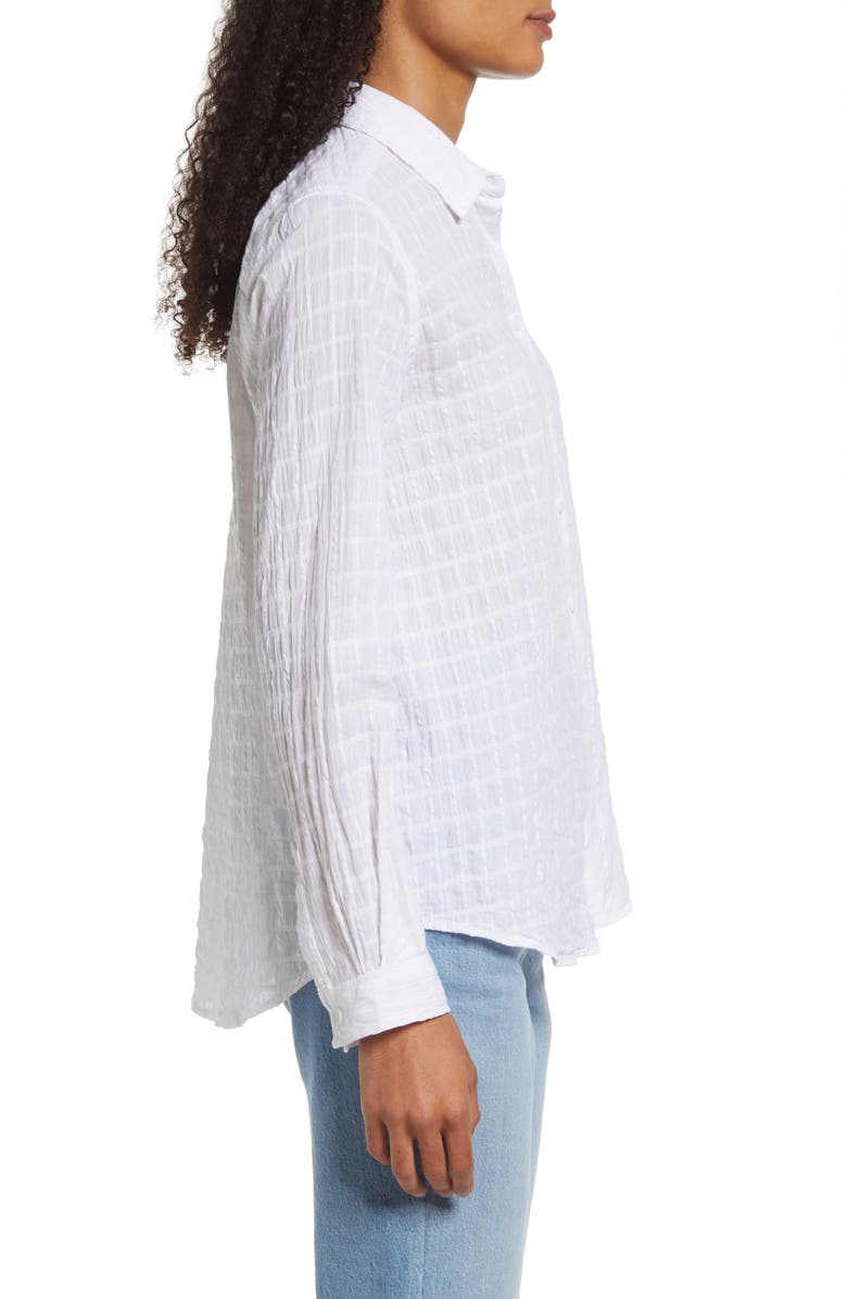beachlunchlounge Charlene Pucker Button-Up Shirt, Alternate, color, 