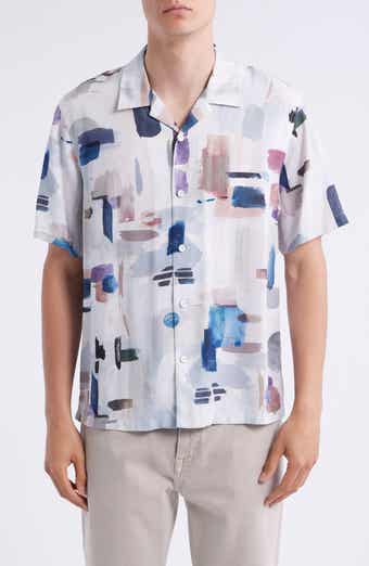 rag & bone Avery Abstract Print Camp Shirt