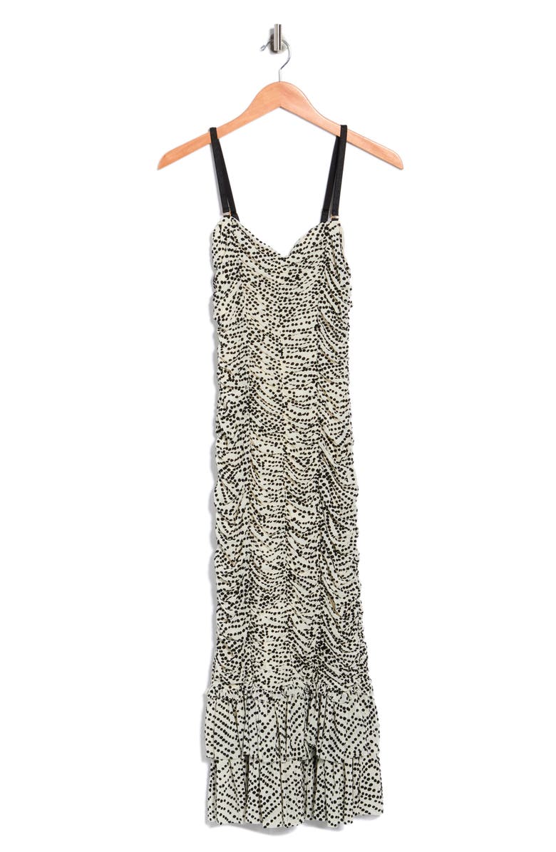 DVF Amber Dress, Main, color, Batik Dot Ivory/ Black