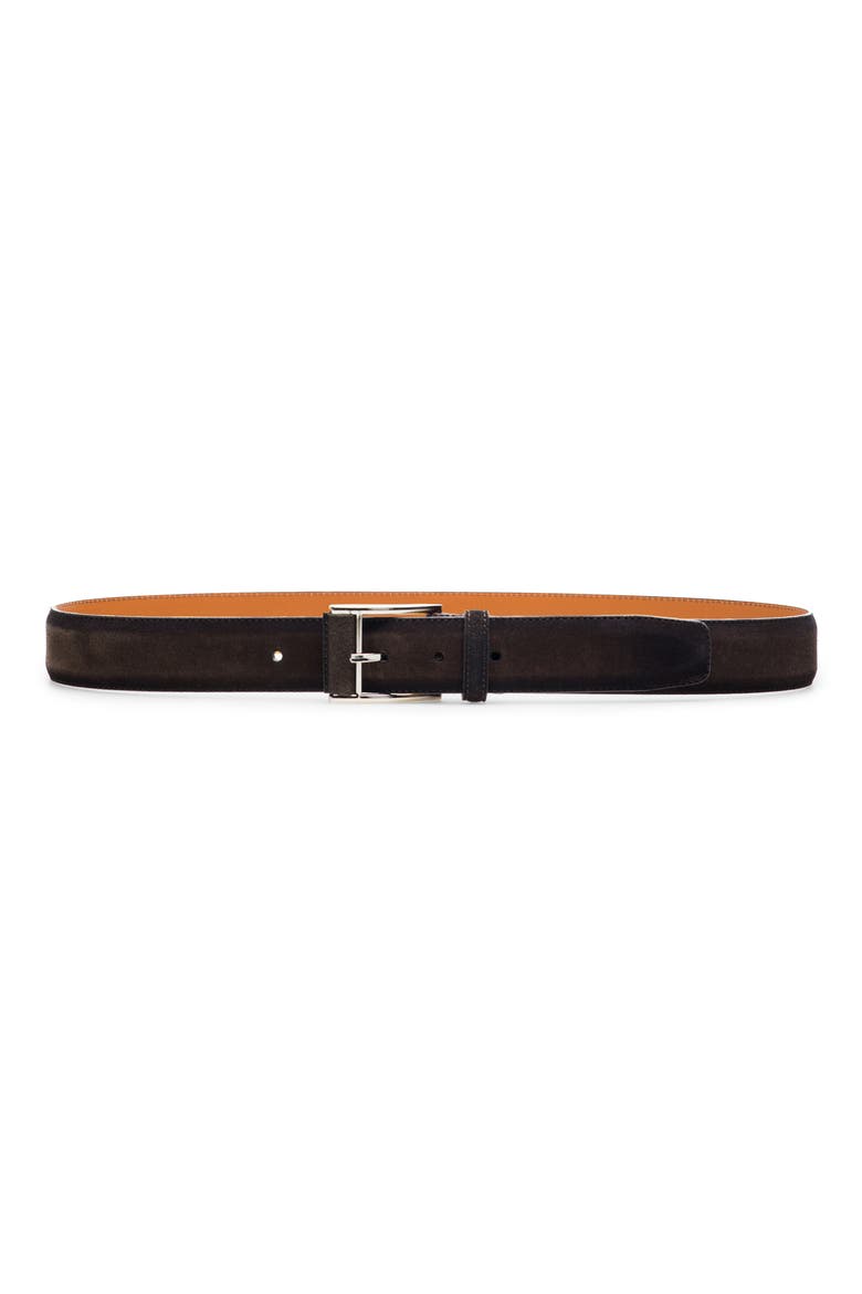 Velaz Suede Belt, Main, color, BROWN SUEDE