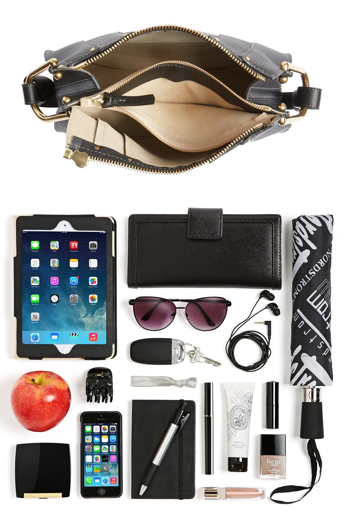 Chloé 'Small Hayley' Leather Hobo Bag, Alternate, color, 