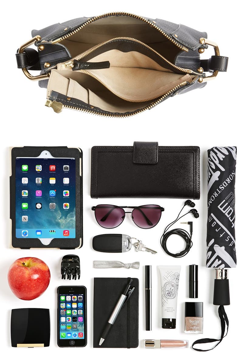 Chloé 'Small Hayley' Leather Hobo Bag, Alternate, color,