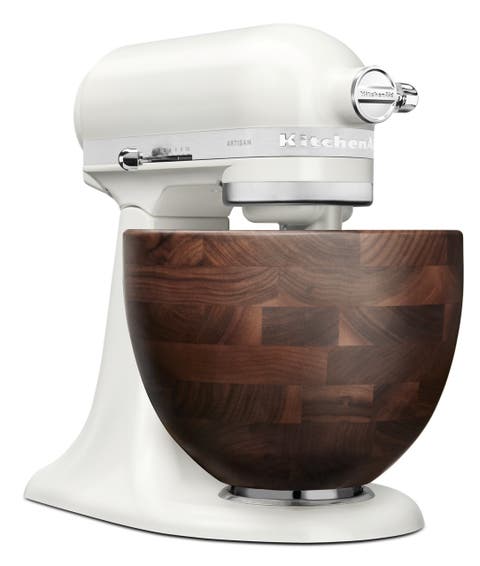 Artisan Series 5 Quart Tilt-Head Stand Mixer with Walnut Wood Bowl
